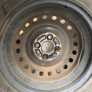 取りに来たら無料で。スチールホイール4本 155/65R14 4.5J PCD:100-4H ハブ径:約56mm　オフセット37mm前後　送料込み！の画像