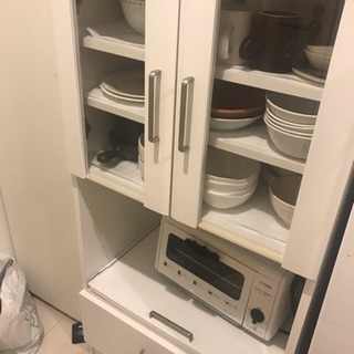 洗濯機 冷蔵庫 電子レンジ 食器棚 テレビ (炊飯器.オーブン)の画像
