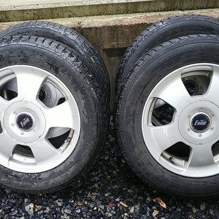 14インチ　アルミホイール4本　165/70R14　スタッドレスタイヤ付！の画像