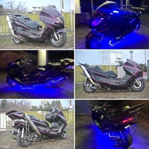 【YAMAHA マジェスティ】ファイヤーパターン！！Ｗカチアゲ仕様！！