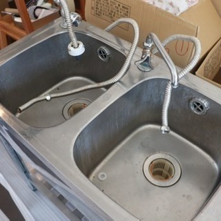 業務用 2層シンク 中古の画像