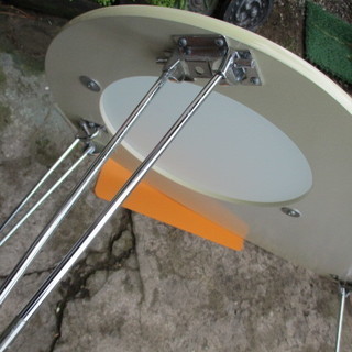 折り畳み　楕円形　92㎝×49.5㎝の画像
