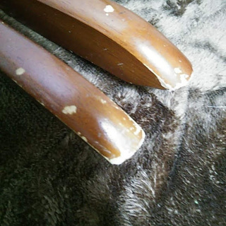 【0円】補修でまだまだ使えます♪ウッディなポールハンガーの画像