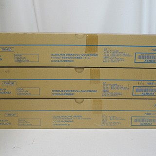 未使用 KONICA MINOLTA/コニカミノルタ 純正トナー TN512 3色セット 札幌市 白石区 東札幌 未使用 KONICA MINOLTA/コニカミノルタ 純正トナー TN512 3色セット