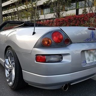 ☆車検たっぷり！エクリプススパイダー 4席オープン/20インチAW/ローダウン/皮革シート☆東京/大田区【下取OK】の画像