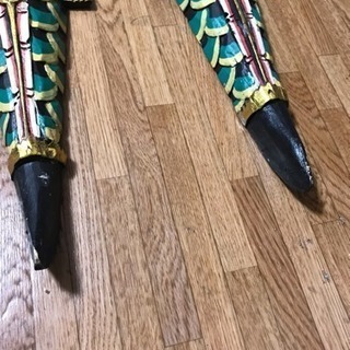 アジアン木彫りペア