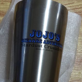 ★未使用★ジョジョの奇妙な冒険 真空断熱ステンレスタンブラー S 250ml 温冷両用 空条承太郎 スタープラチナ スタンド シルバー カップ コップ温度が変わりにくい の画像