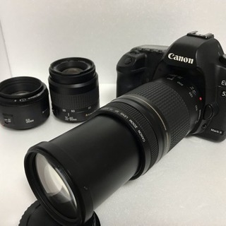 canon eos 5d mark II 標準&望遠&単焦点トリプルレンズセットの画像