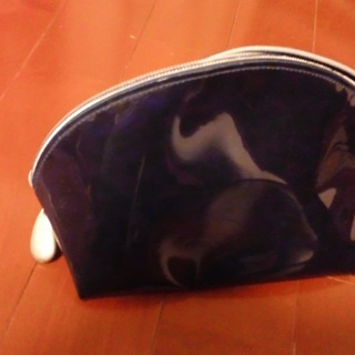 ビニールポーチ　ブルーの画像