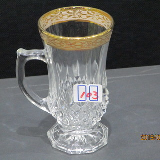 金縁　欧州ブランド品！！ビアジョッキ　3点セット♪