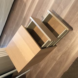 IKEA MALM 引き出しx2  ホワイトステインオーク材突き板（1個） 40x48x55cmの画像