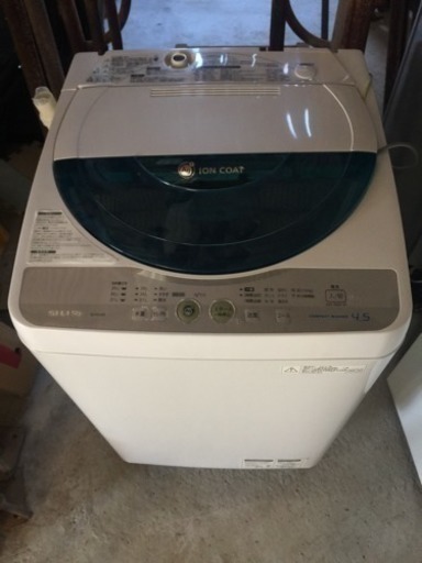 洗濯機 SHARP 4.5k