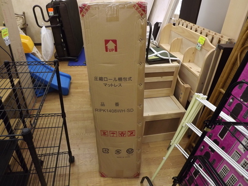 新品　未使用品　エクセレントシリーズ　マットレス ポケットコイル セミダブル ナノテック 　ＲＩＰＫ1408ＷＨ　ＳＤ　札幌　西岡店