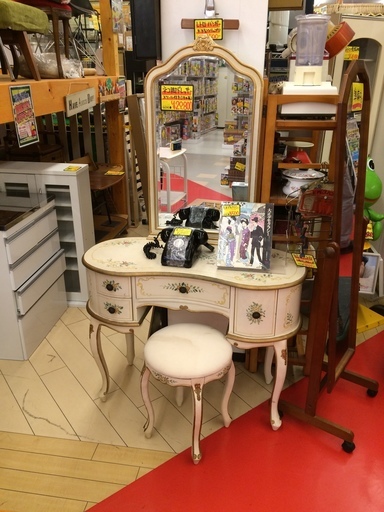 猫脚ドレッサー/スツールセット