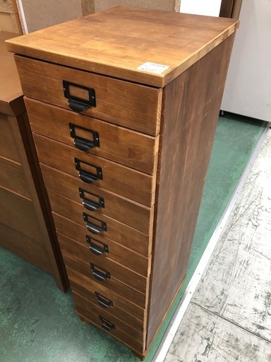 ご来店お持ち帰り出来る方限定！スリム9段引き出し式チェスト【トレジャーファクトリー吉川店】