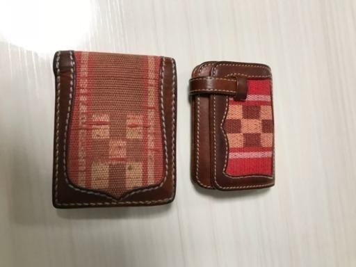 琉球レザー（財布と名刺入れのセット）