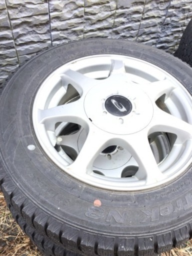 145/80R13 スタッドレス季節外れ値下げ！！ アルミホイール セット 9.5部山！！