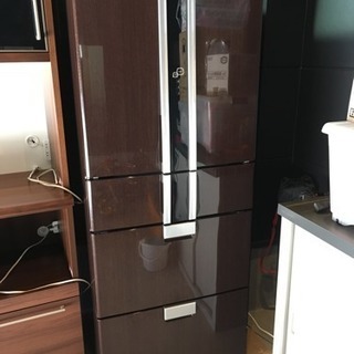 シャープ 冷蔵庫 460L 木目柄 オシャレ