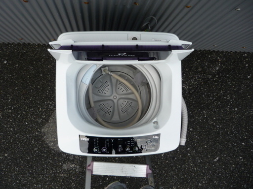 簡易乾燥機能付き 洗濯機 4.2kg ステンレス槽 2015年製 (0220257212-S)