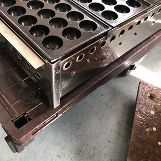 たこ焼き機 業務用 ☆78289 18穴x5連 プロパン