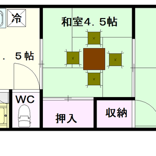 【日本橋コーポ】6号タイプ！2ＤＫタイプ！余計なものはいらない！...