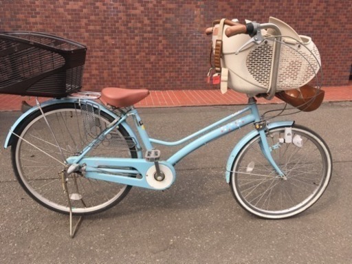 【取引中】子供乗せ自転車 後ろカゴ付き