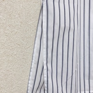 【新品】シャツワンピース Lサイズ ストライプ柄の画像