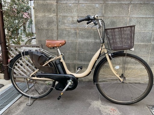 電動自転車  ヤマハ PAS  26インチ  ベージュ色  ★美品お買い得★電動アシスト付き自転車