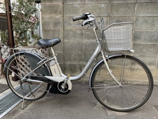 電動自転車  ヤマハ PAS  26インチ  シルバー色  ★美品お買い得★電動アシスト付き自転車