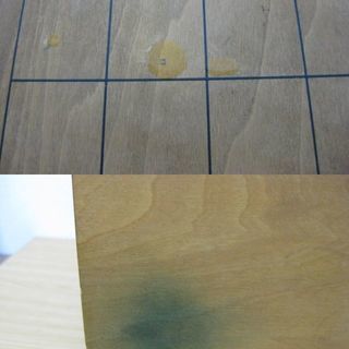 将棋盤 足付き 木製 33.5cm×36.5cmの画像