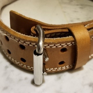 GOLD'S GYM アンティークレザーベルト Sサイズの画像