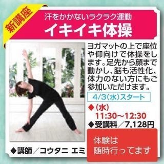 綱島駅 新講座!! からだ矯正ストレッチ(簡単なストレッチ)綱島駅 徒歩５分の画像