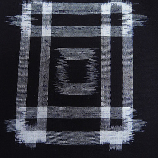 B反　久留米絣　着尺　綿100％　約11.70ｍ    （T3151179-1856rymj）の画像