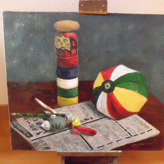 油絵　Ｆ１０（53x46)