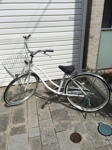 4/9まで  Asahi自転車　２６インチ　ホワイト