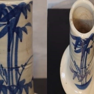 　◆◆◆　孟宗竹林を描いた一輪挿し　◆◆◆　(花瓶)の画像