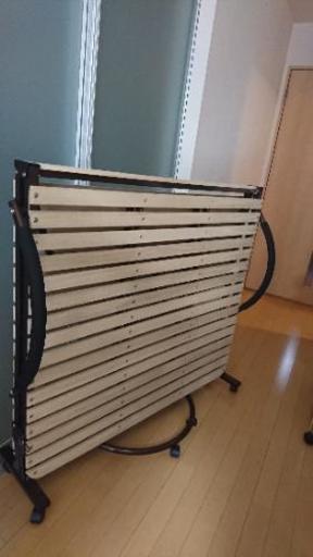 【終了】すのこベッド 折り畳み セミダブル