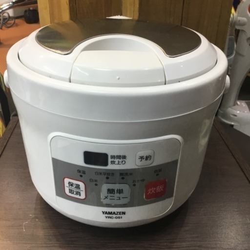 #2207 山善 炊飯ジャー 炊飯器(約3合) YRC-051 2012年製