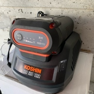 充電式草刈機 コーシン コードレス バッテリー 充電器 箱 説明書 メガネ付 KOSHIN SBC-3625の画像