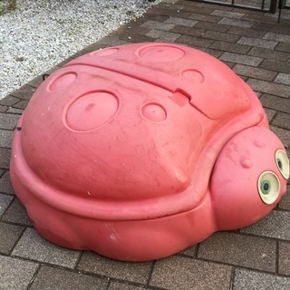 簡易 砂場 幼児 外遊び用 てんとう虫 砂