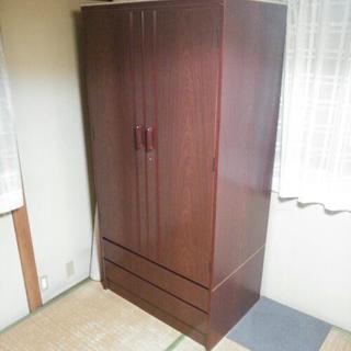 中古　洋服タンス　 　幅85.9　　奥行58.2　　高さ175　...