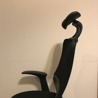 デスクチェア ハイバックチェア 黒 リクライニングの画像