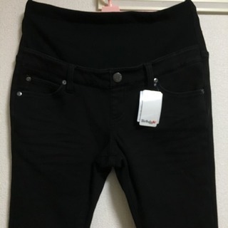 新品未使用 定価4298円 マタニティ 黒デニム  妊婦 Lサイズ 半額以下の画像