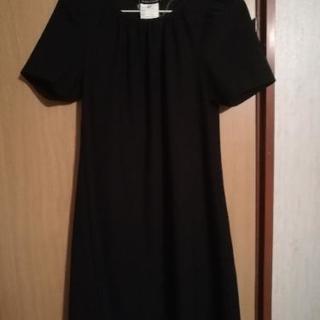膝丈黒ワンピース　Sサイズ相当