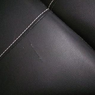 取引済　ソファーベッド　黒　合成レザー製の画像