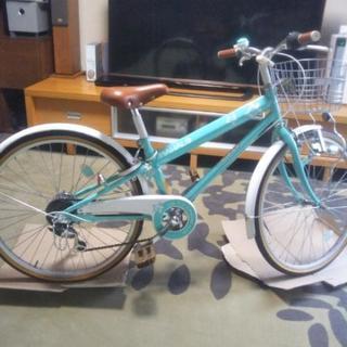 美品MAHALの自転車(6段変速、LEDライト)