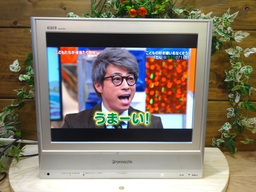 【2500円】地デジ液晶テレビ★地上デジタル・ＢＳ・110度ＣＳ Panasonic ビエラTH-15LD60PS★リモコン付き★スタンドなし