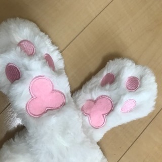 新品 韓国 うさぎ耳帽子  うさみみ ぴょこぴょこ帽子 の画像