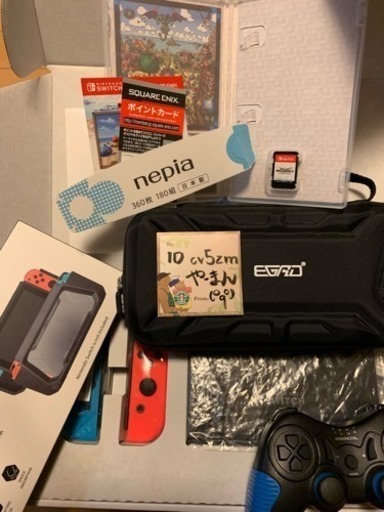 5年間保証 ニンテンドーSwitch(取りに来てくださる方のみ)+ソフト+ワイヤレスコントローラー+ケース+カバー
