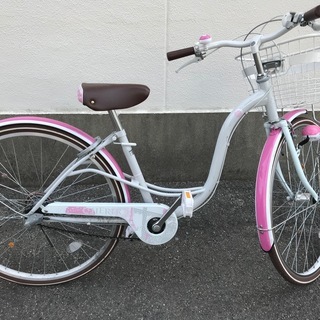 女の子用自転車の画像